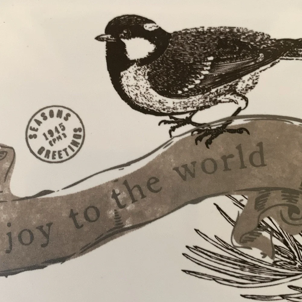St. Nicholas square, coaster set, joy to the world, (set of 4), NIB